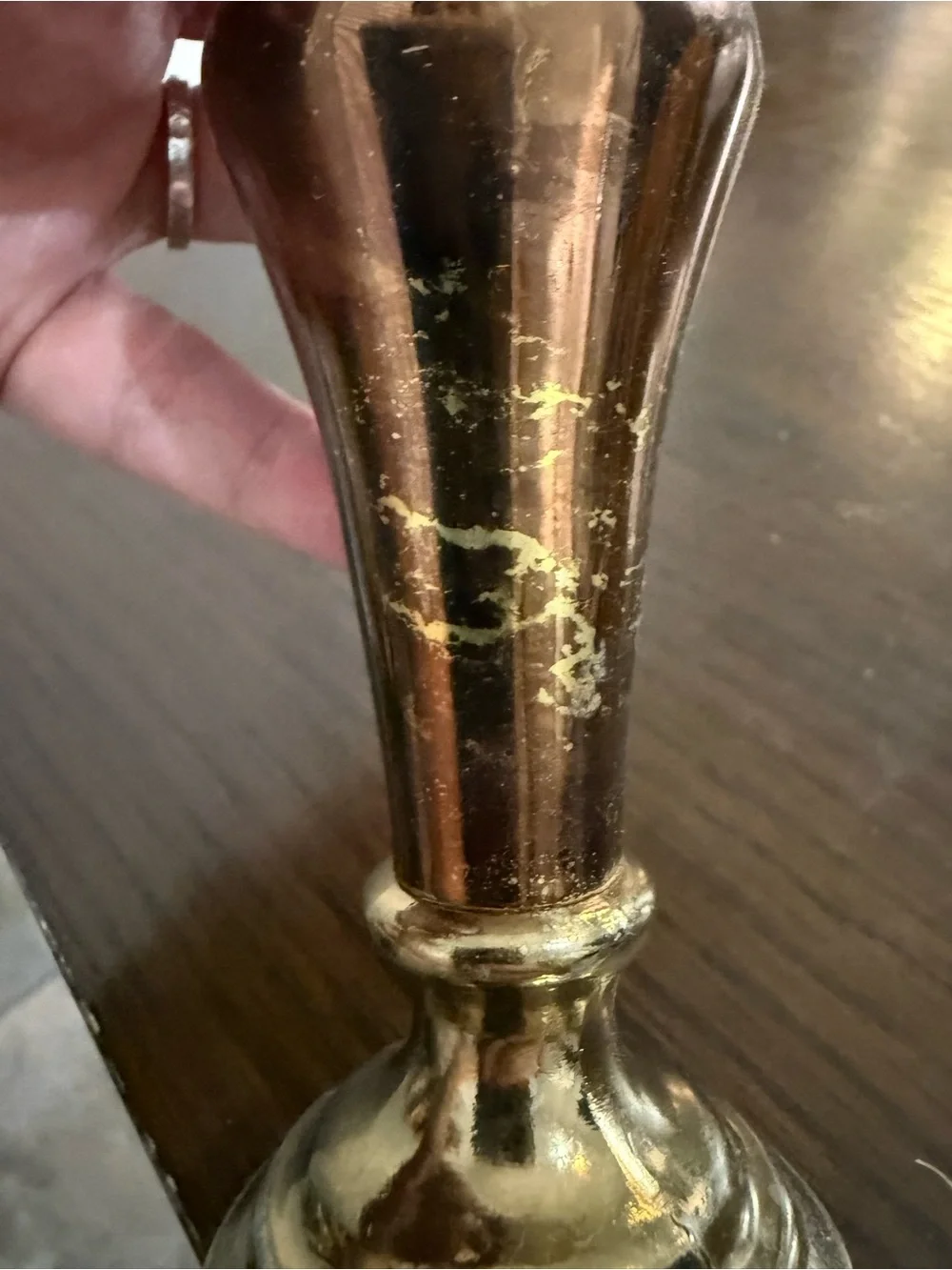 Vintage Brass Bud Vase 7.5